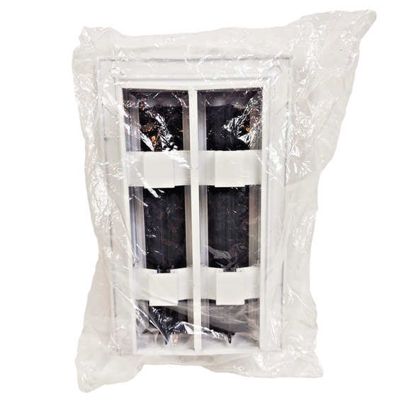 Buildmart Standard Linear Slot Diffuser Modern AC Vent Cover 8" x 4" White Black - Picture 7 of 14